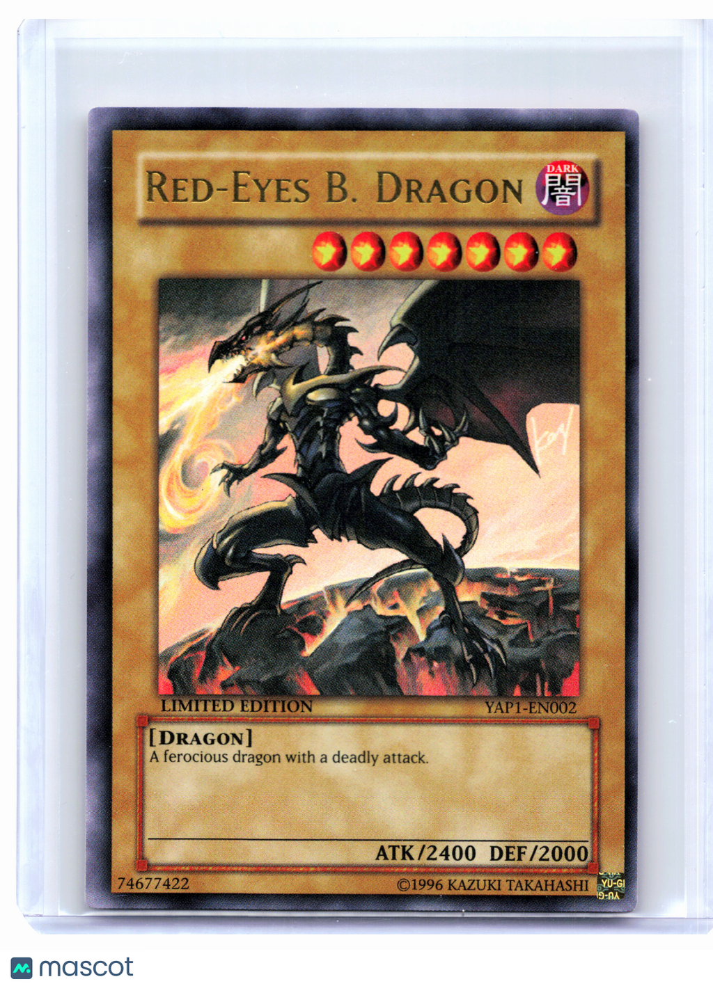 2008 YuGiOh—Red-Eyes B. Dragon #YAP1-EN002 Anniversary Pack—Ultra Rare (LE) [LP]