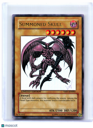 2008 YuGiOh—Summoned Skull #YAP1-EN003 Anniversary Pack—Ultra Rare (LE) [LP]