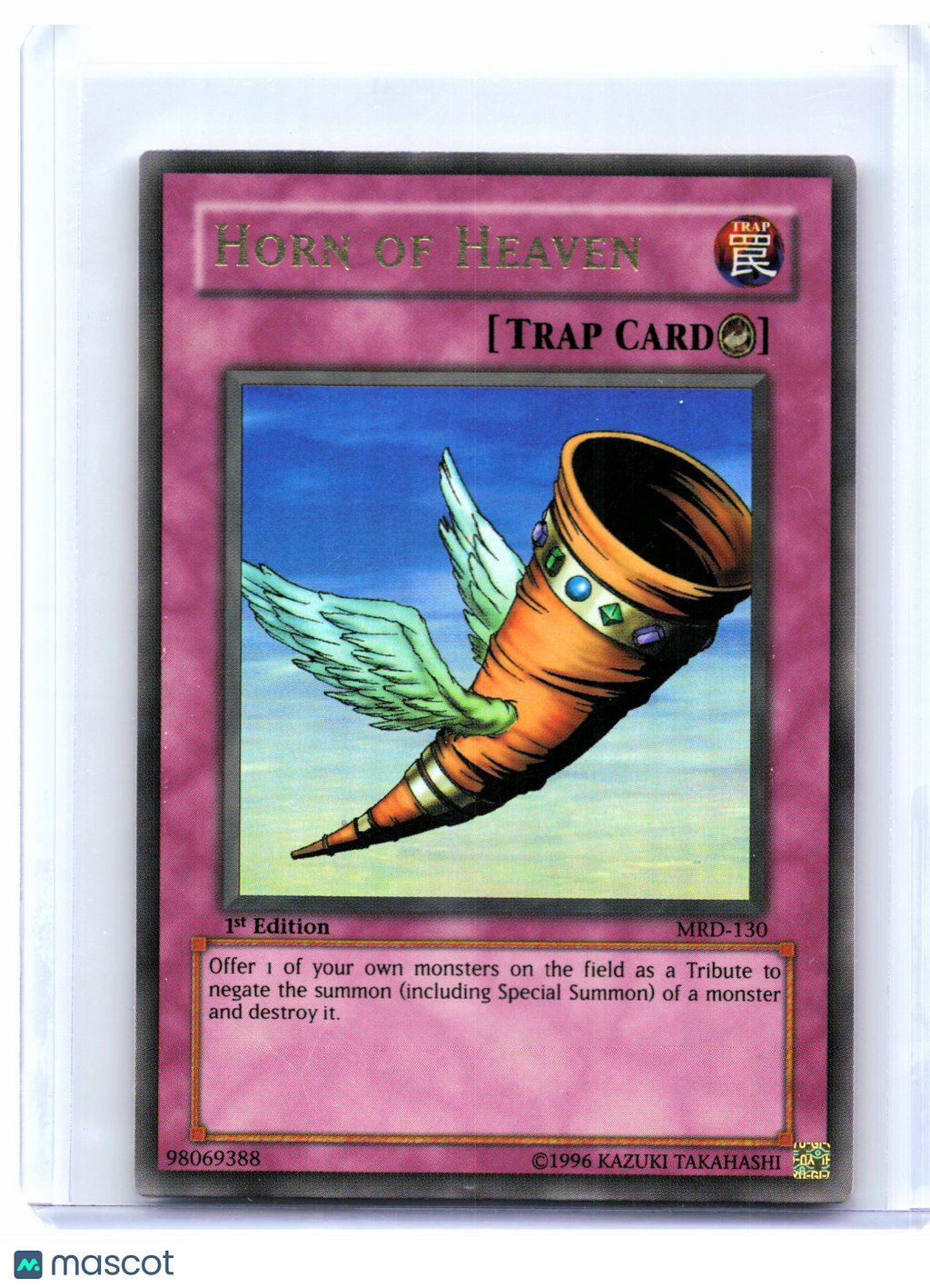 2002 YuGiOh—Horn of Heaven #MRD-130 Metal Raiders—Ultra Rare Foil (1st Ed) [MP]