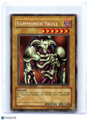 2002 Yu-Gi-Oh!—Summoned Skull #BPT-002—Secret Rare Foil (Limited Edition) [DMG]