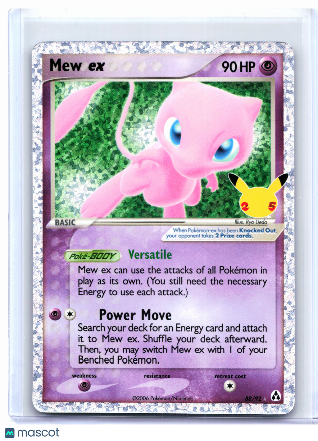 2021 Pokemon—Mew ex #88/92 Celebrations: Classic Collection—CC Holo [MP]