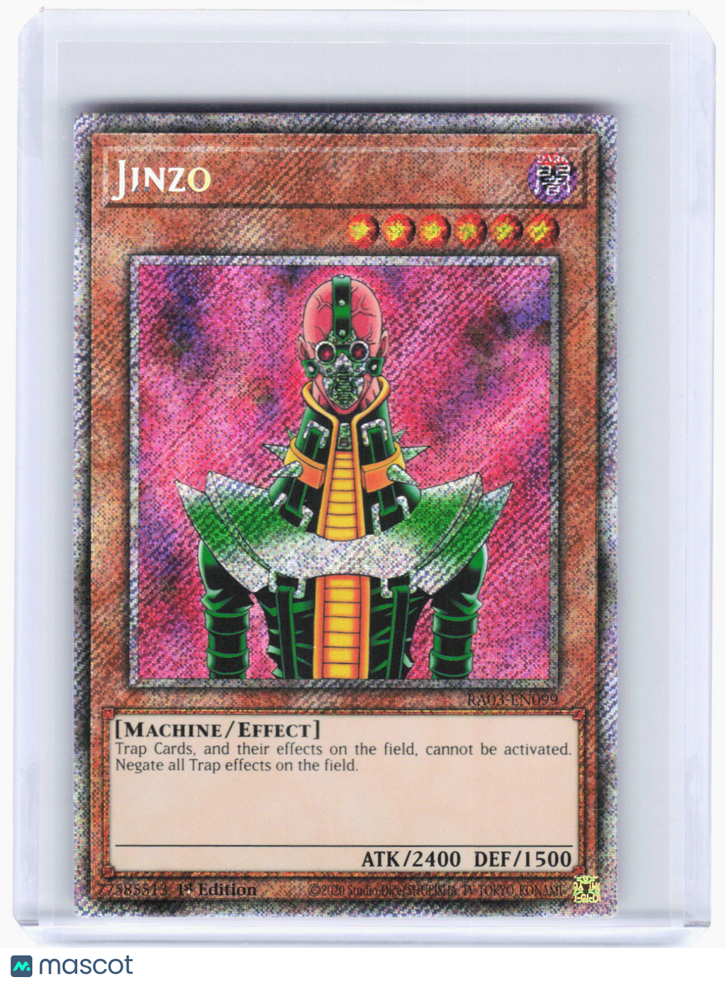 2020 Yu-Gi-Oh!—Jinzo #RA03-EN099 Quarter Century Bonanza—PSR Foil
