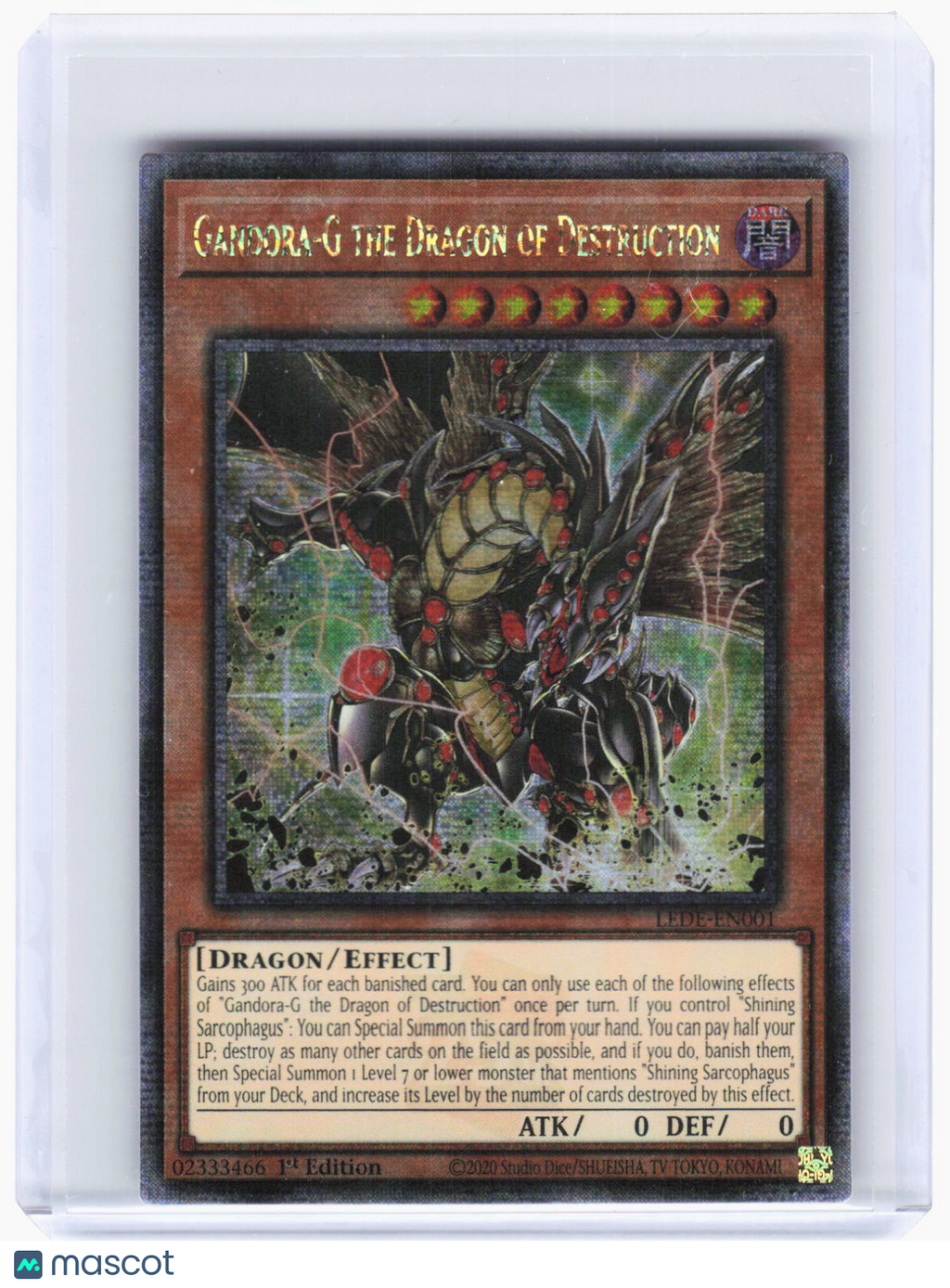 2024 Yu-Gi-Oh!—Gandora-G the Dragon of Destruction #LEDE-EN001—QCSR Foil