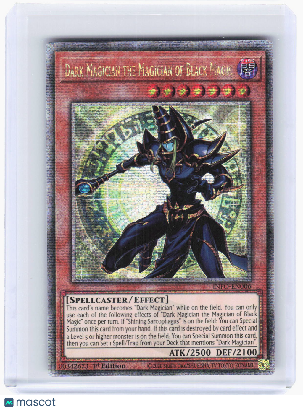 2024 Yu-Gi-Oh!—Dark Magician the Magician of Black Magic #INFO-EN006—QCSR Foil