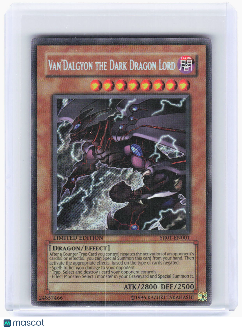 2008 —Van'Dalgyon the Dark Dragon Lord #YR01-EN001—SR Foil (LP)