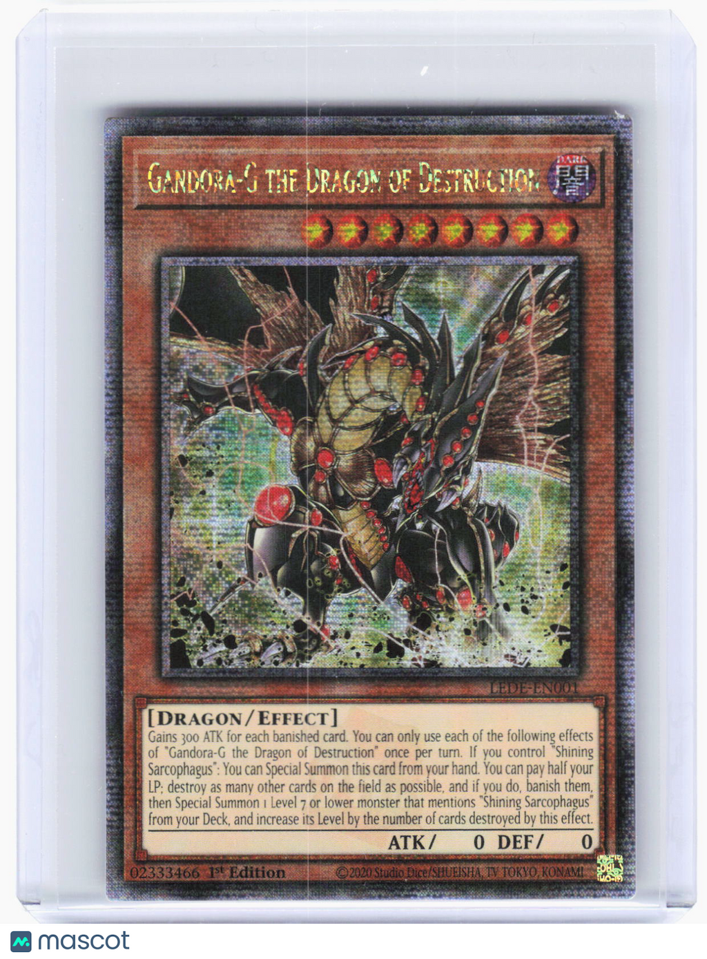 2024 Yu-Gi-Oh!—Gandora-G the Dragon of Destruction #LEDE-EN001—QCSR Foil