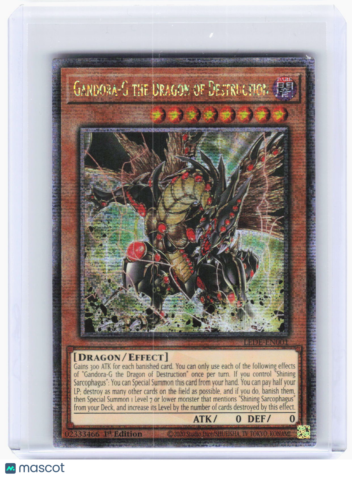 2024 Yu-Gi-Oh!—Gandora-G the Dragon of Destruction #LEDE-EN001—QCSR Foil