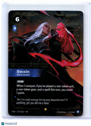 2026 Riftbound—Swain, Visionary #173/166 Vendetta—Showcase Foil