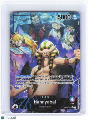2024 One Piece Card Game—Hannyabal #EB01-021 (EB-01)—Leader Foil