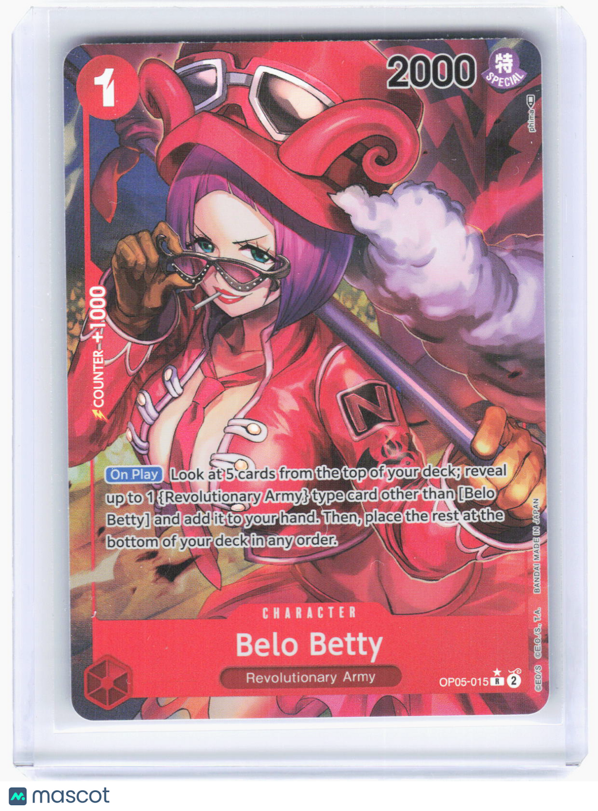 2023 One Piece CCG—Belo Betty #OP05-015 Awakening of the New Era (OP05)—R Foil