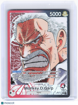 2022 One Piece Card Game—Monkey.D.Garp #OP02-002 Paramount War—Leader Foil