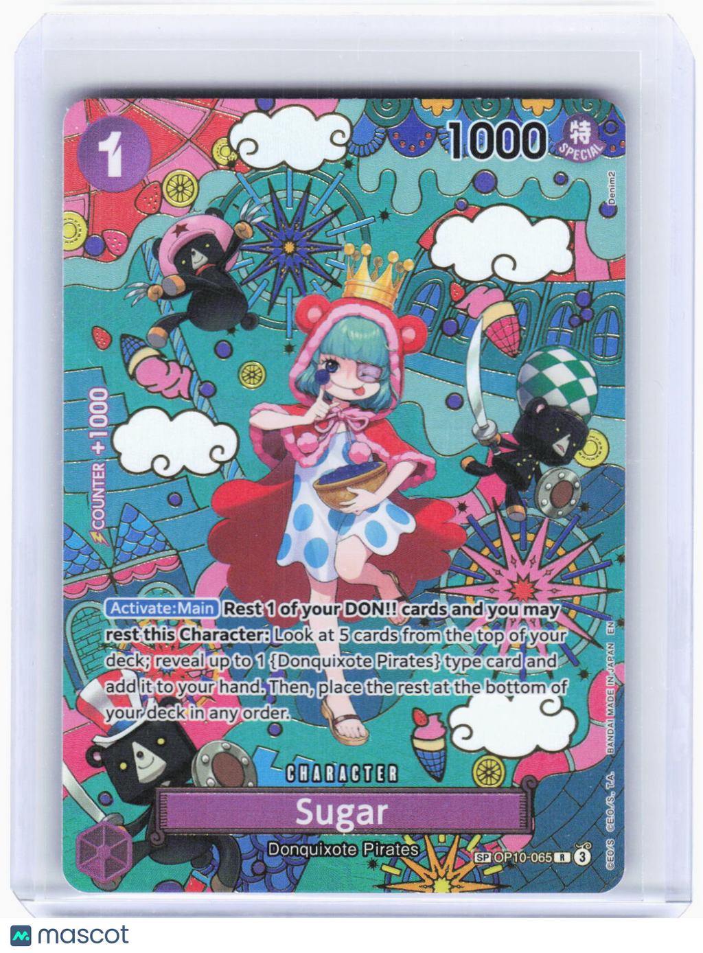 2023 One Piece Card Game—Sugar #OP10-065 The Azure Sea's Seven(OP14)—Rarity Foil