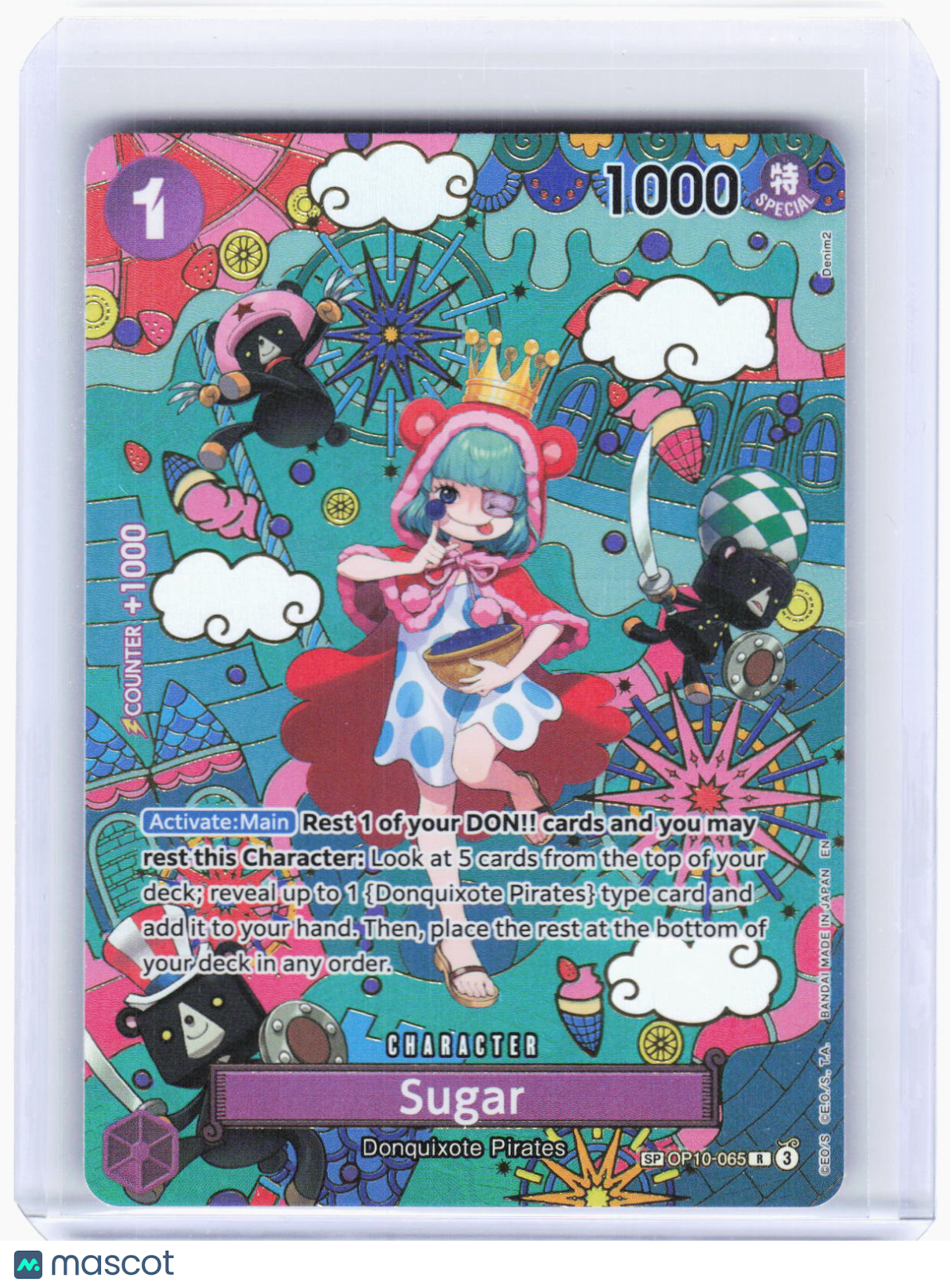 2023 One Piece Card Game—Sugar #OP10-065 The Azure Sea's Seven(OP14)—Rarity Foil