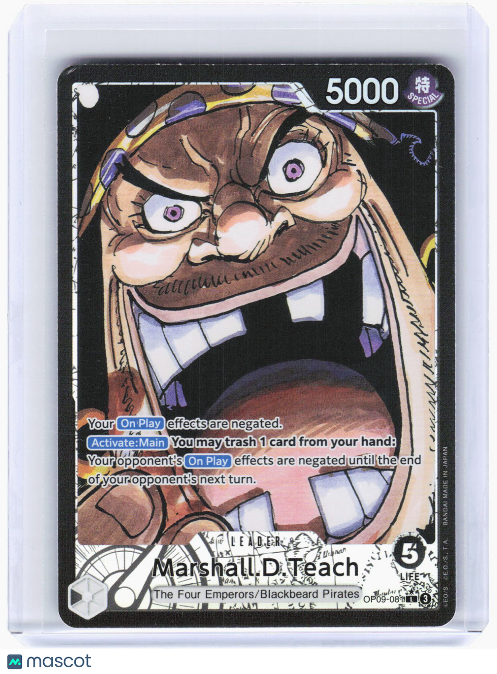 2024 One Piece CCG—Marshall.D.Teach #OP09-081 (OP09)—Leader Foil