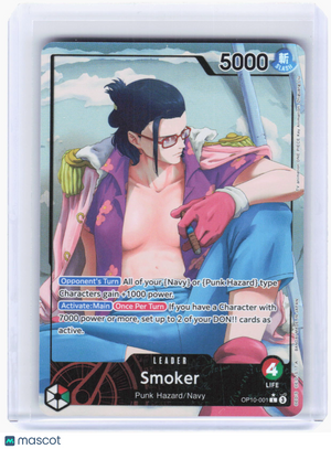 2025 One Piece CCG—Smoker #OP10-001 Royal Blood—Leader Foil