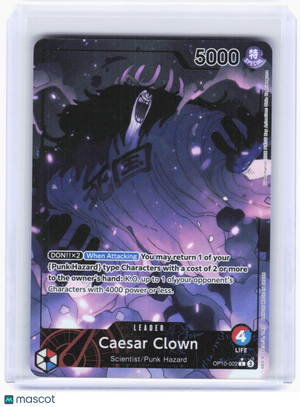 2025 One Piece Card Game—Caesar Clown #OP10-002 Royal Blood—Leader Foil