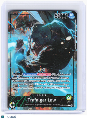 2024 One Piece Card Game—Trafalgar Law #OP10-022 Royal Blood—Leader Foil