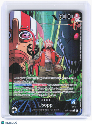 2025 One Piece Card Game—Usopp #OP10-042 Royal Blood—Leader Foil