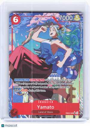 2024 One Piece Card Game—Yamato #EB02-006 EB02—Super Rare Foil Alternative Art