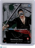 2023 One Piece—Roronoa Zoro (Alt Art) #OP01-001 Premium CC 25th Edition—Leader