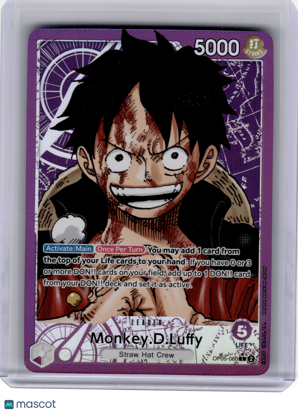 2023 One Piece—Monkey.D.Luffy(Alt Art) #OP05-060 Awakening of the New Era—Leader