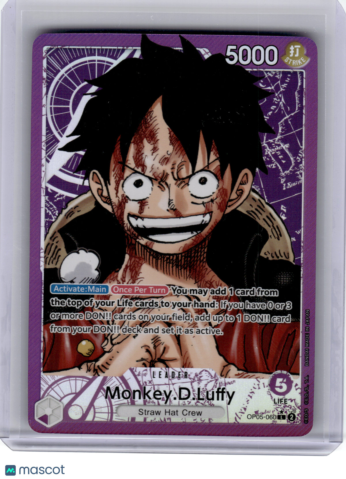2023 One Piece—Monkey.D.Luffy(Alt Art) #OP05-060 Awakening of the New Era—Leader