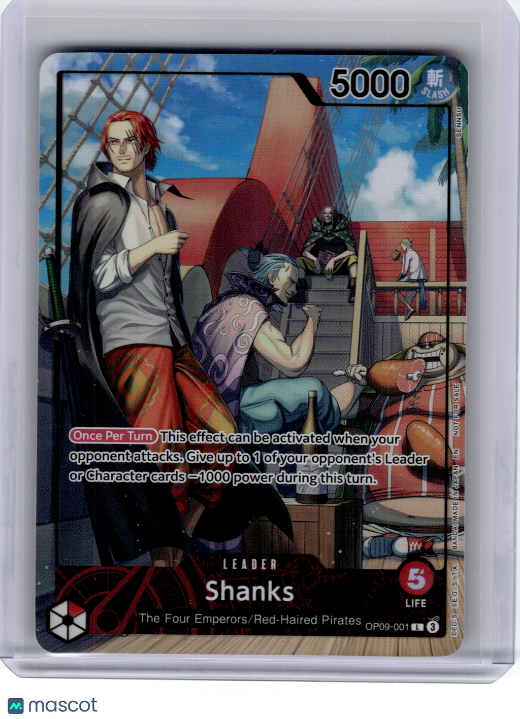2024 One Piece—Shanks #OP09-001 Magazine Promo—Leader Foil