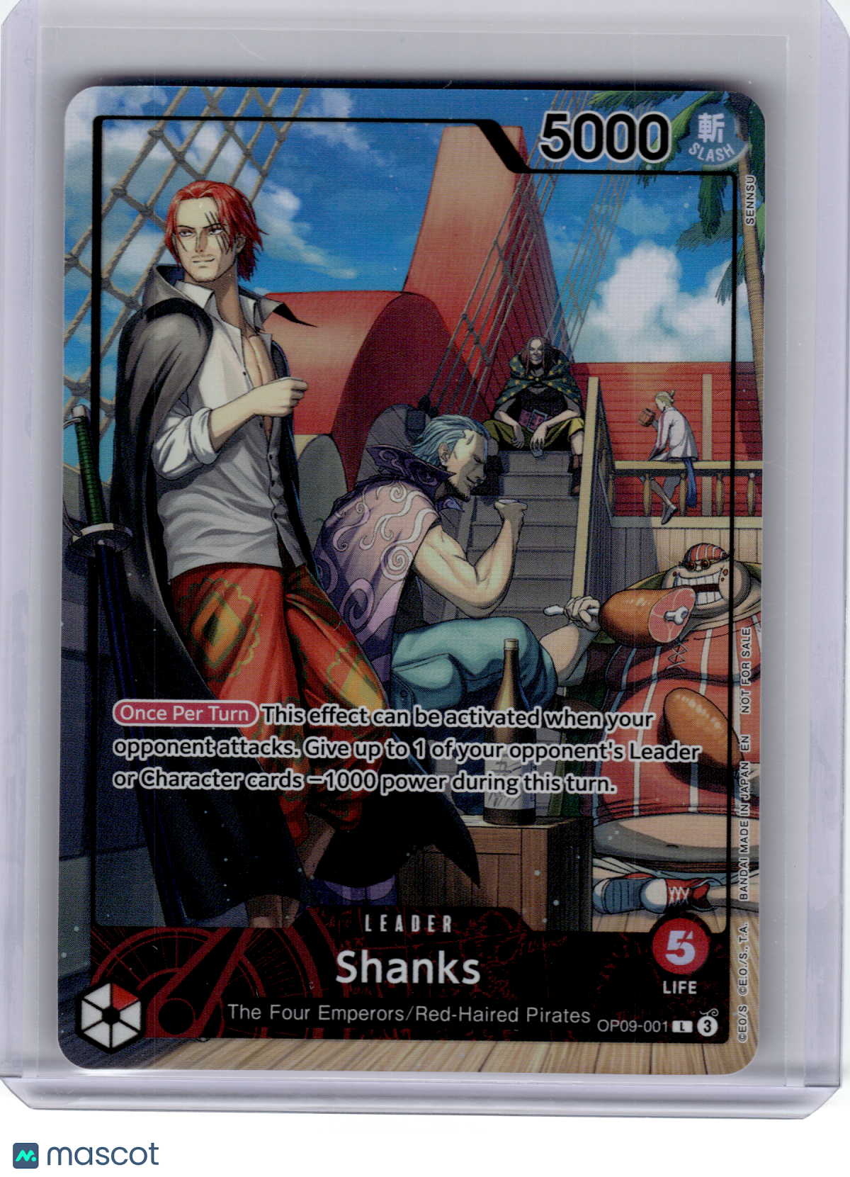 2024 One Piece—Shanks #OP09-001 Magazine Promo—Leader Foil
