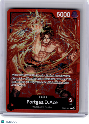 2023 One Piece—Portgas.D.Ace #OP03-001 Special Goods Set—Leader Foil