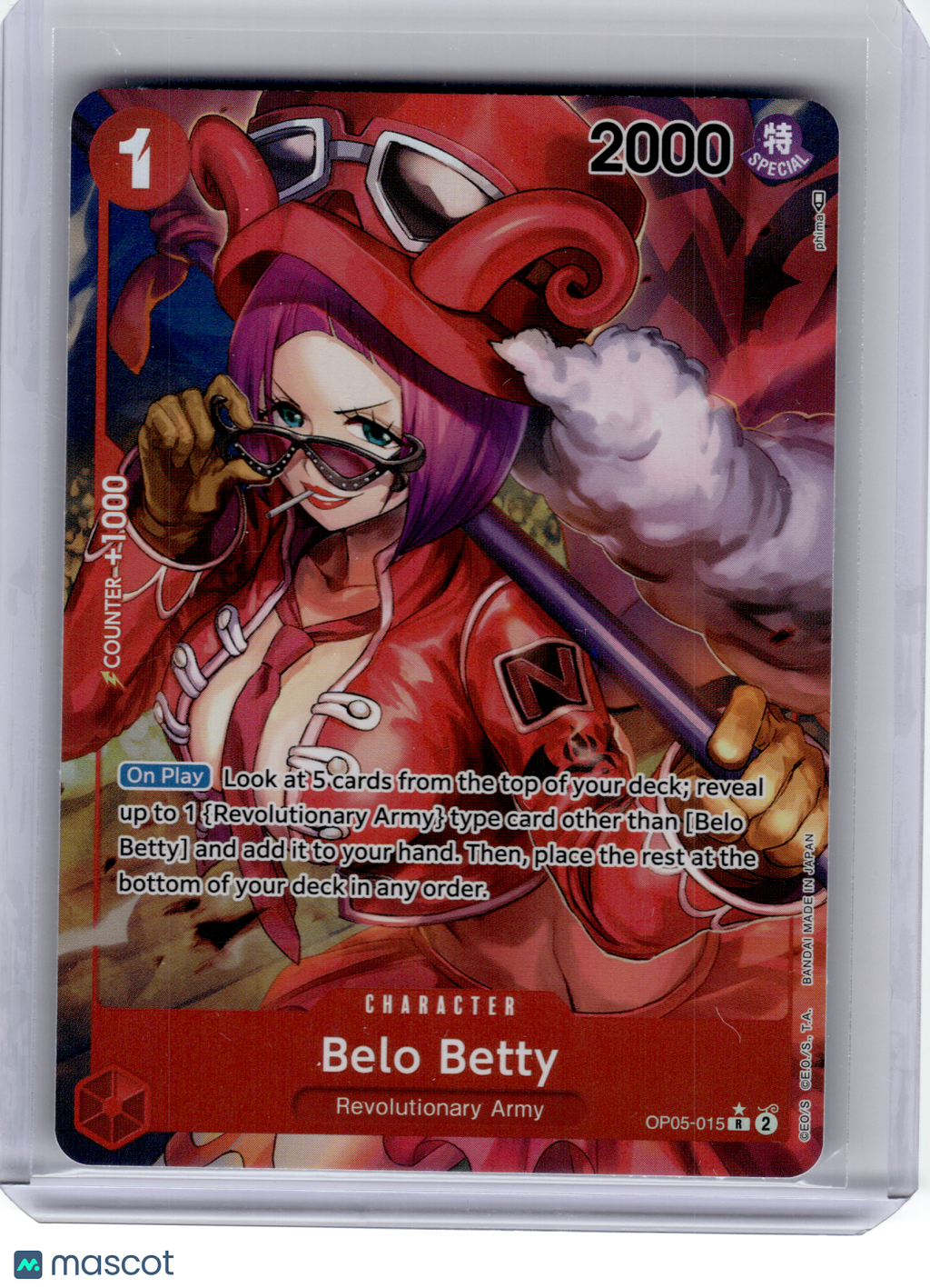 2023 One Piece—Belo Betty(Alt Art) #OP05-015 Awakening of the New Era—Rare Foil