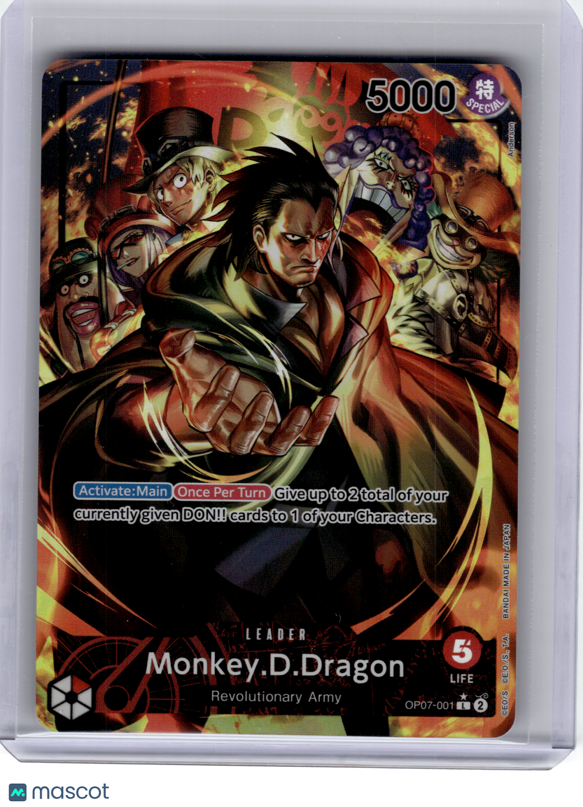 One Piece—Monkey.D.Dragon(Parallel) #OP07-001 500 Years in the Future—Leader