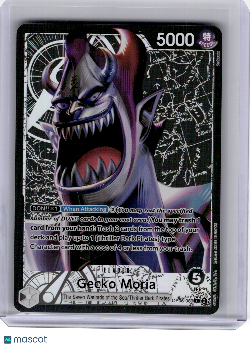 2024 One Piece—Gecko Moria(Alt Art) #OP06-080 Wings of the Captain—Leader Foil