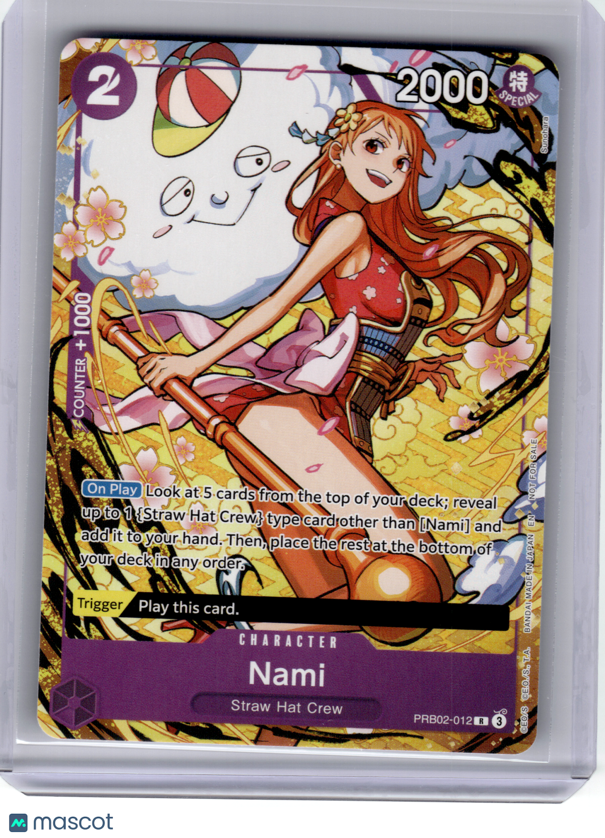 2026 One Piece—Nami #PRB02-12 Welcome Pack Vol. 1—Rare Foil