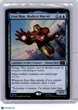 2025 MagicTG—Iron Man, Modern Marvel #830 Commander: Marvel Super Heroes—Mythic