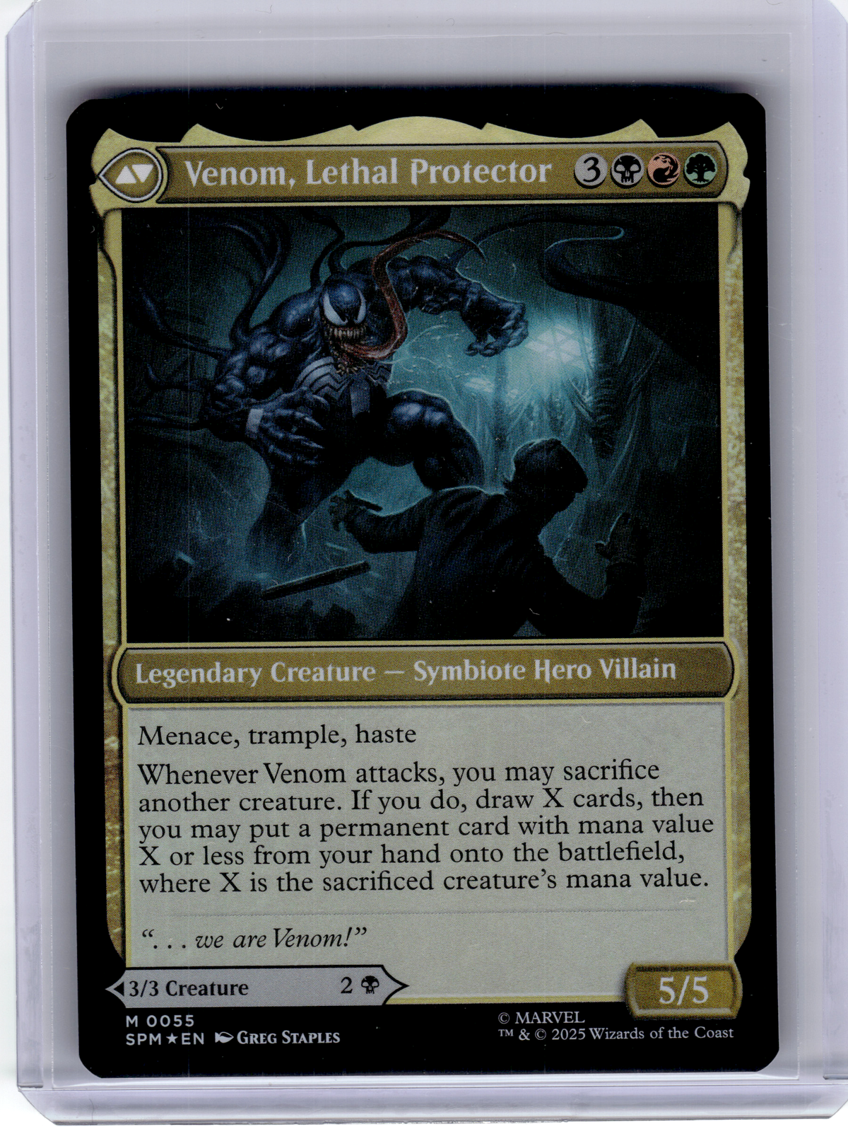 2025 Magic: The Gathering—Eddie Brock #55 Prerelease Cards—Mythic Foil