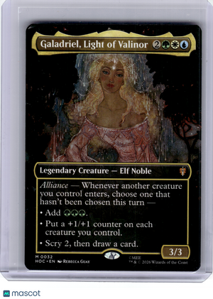 2023 MagicTG—Galadriel, Light of Valinor (Boarderless) #32 HOC—Mythic Non-Foil