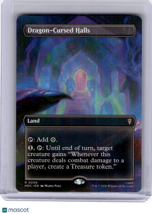2023 MagicTG—Dragon-Cursed Halls (Boarderless) #8 HOC—Rare Non-Foil