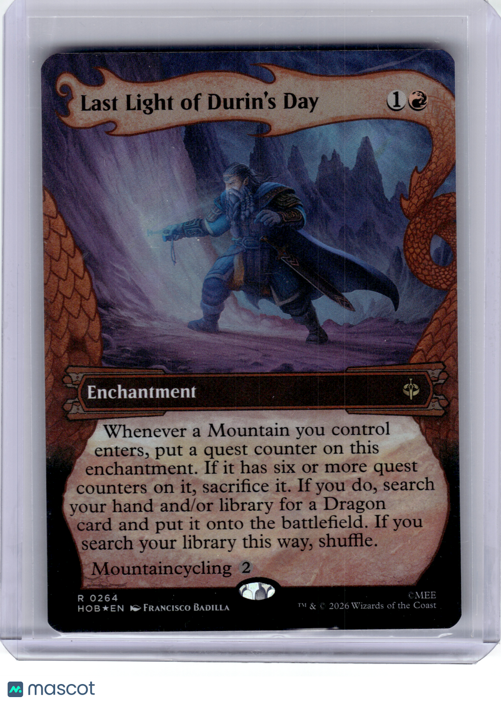 2026 MagicTG—Last Light of Durin's Day (Showcase) #264 The Hobbit—R Surge Foil