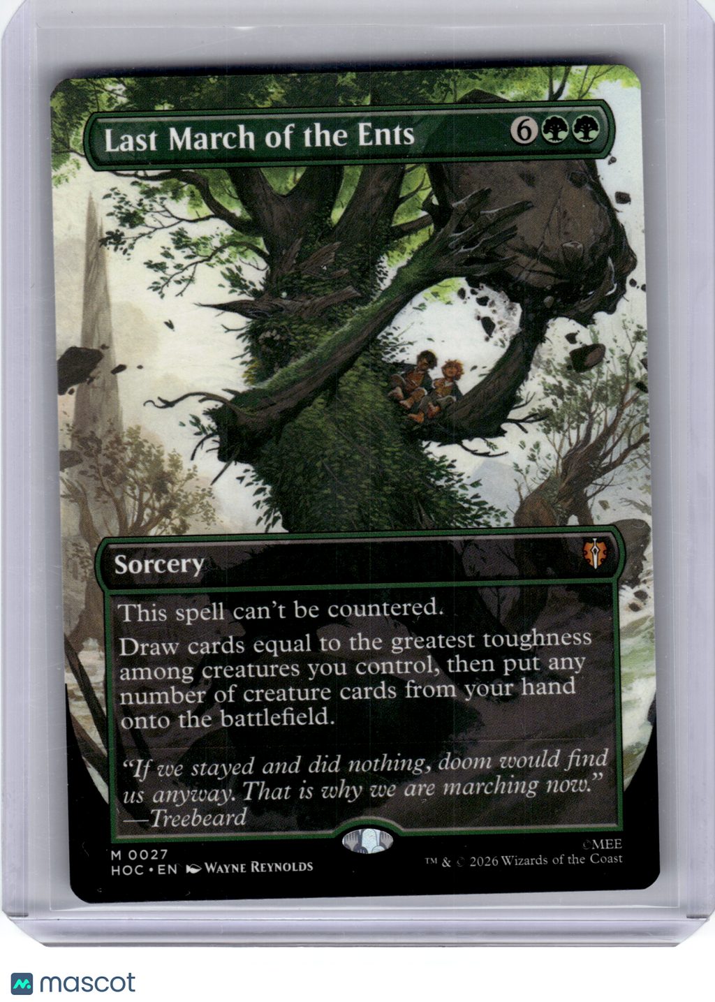 2026 MagicTG—Last March of the Ents (Boarderless) #27 HOC—Mythic Non-Foil