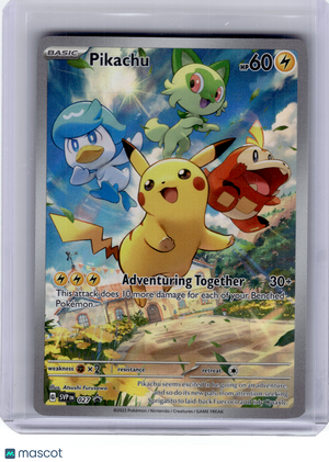 2023 Pokemon—Pikachu 027 Scarlet & Violet—Black Star Promo Holo [Lightly Played]
