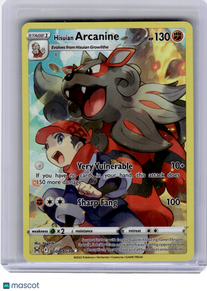 2022 Pokemon—Hisuian Arcanine #TG08 Lost Origin Trainer Gallery—Ultra Rare Holo