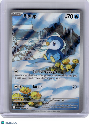 2025 Pokemon—Piplup #98 Phantasmal Flames—Illustration Rare Holo