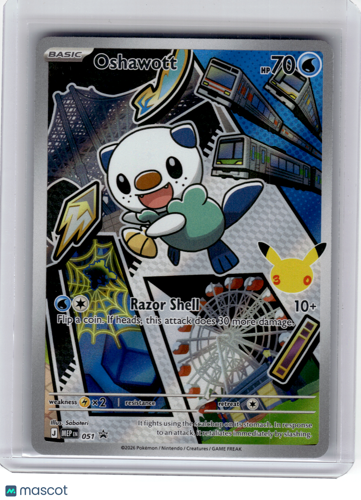2026 Pokemon—Oshawott #051 Mega Evolution Promo—Black Star Promo Holo
