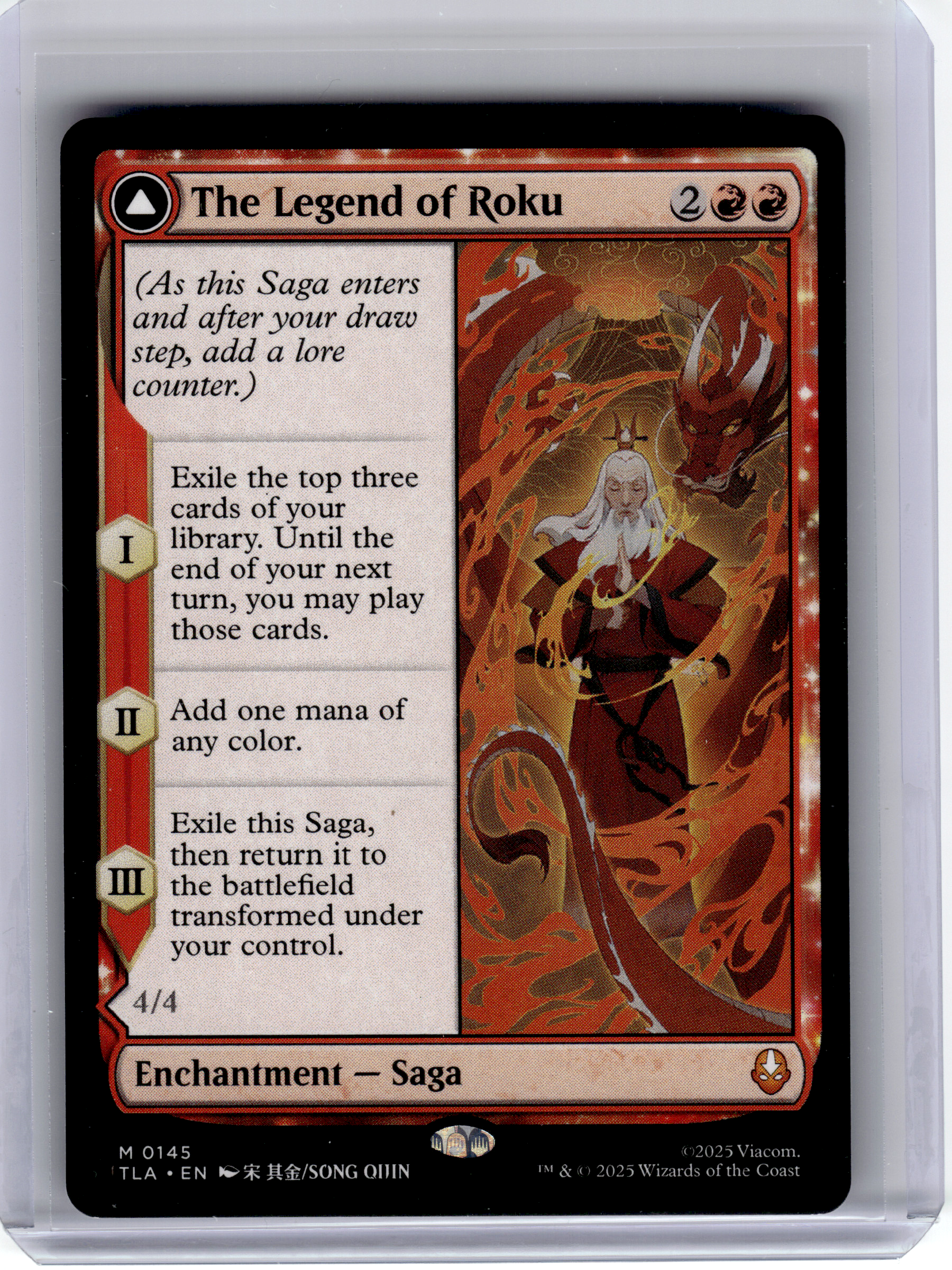 2025 Magic: TG—Avatar Roku // The Legend of Roku #145 TLA—Mythic Nonfoil