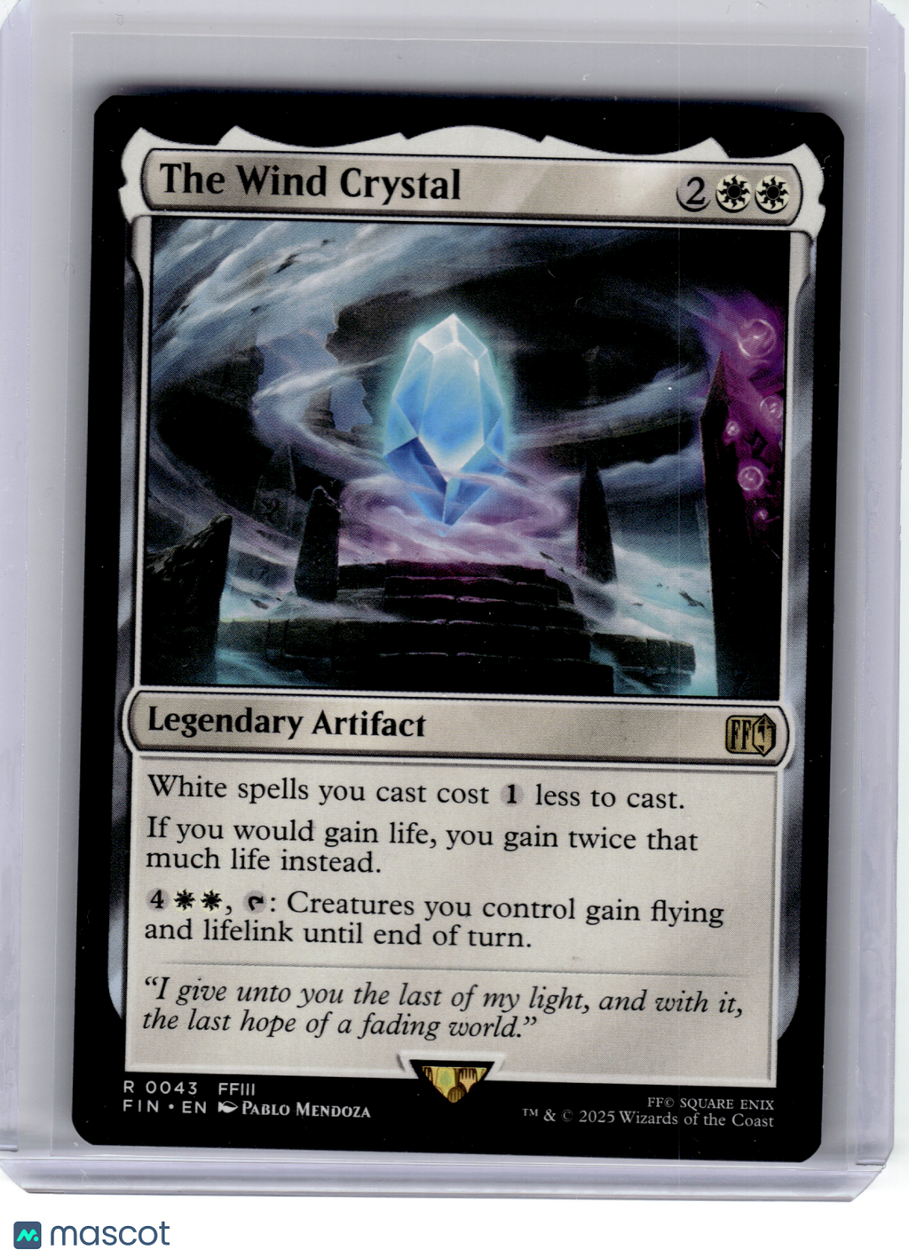 2025 Magic: The Gathering—The Wind Crystal #43 FINAL FANTASY—Rare Nonfoil