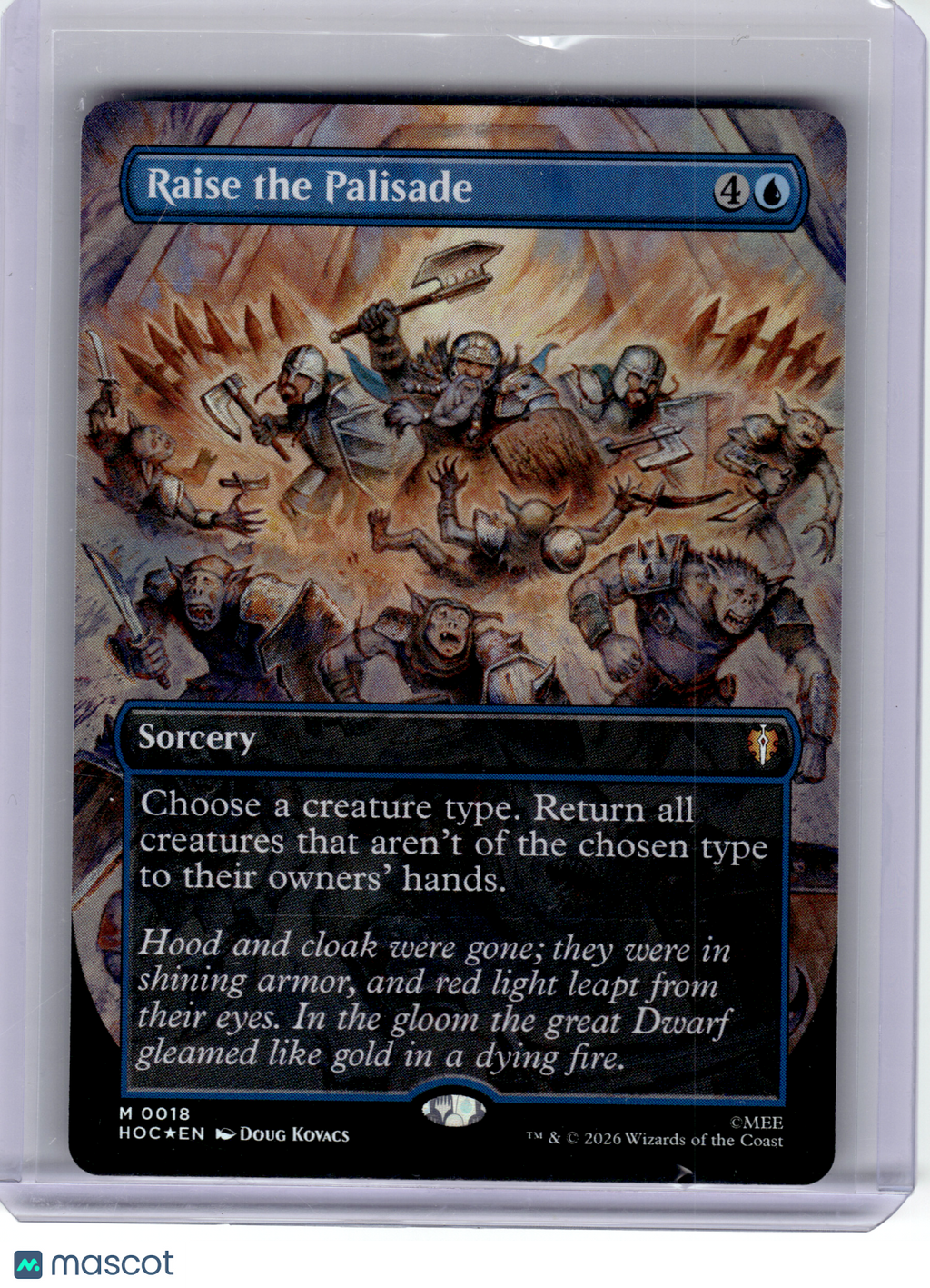2026 Magic: The Gathering—Raise the Palisade #18 HOC—Mythic Foil (Borderless)