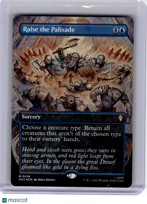 2026 Magic: The Gathering—Raise the Palisade #18 HOC—Mythic Foil (Borderless)