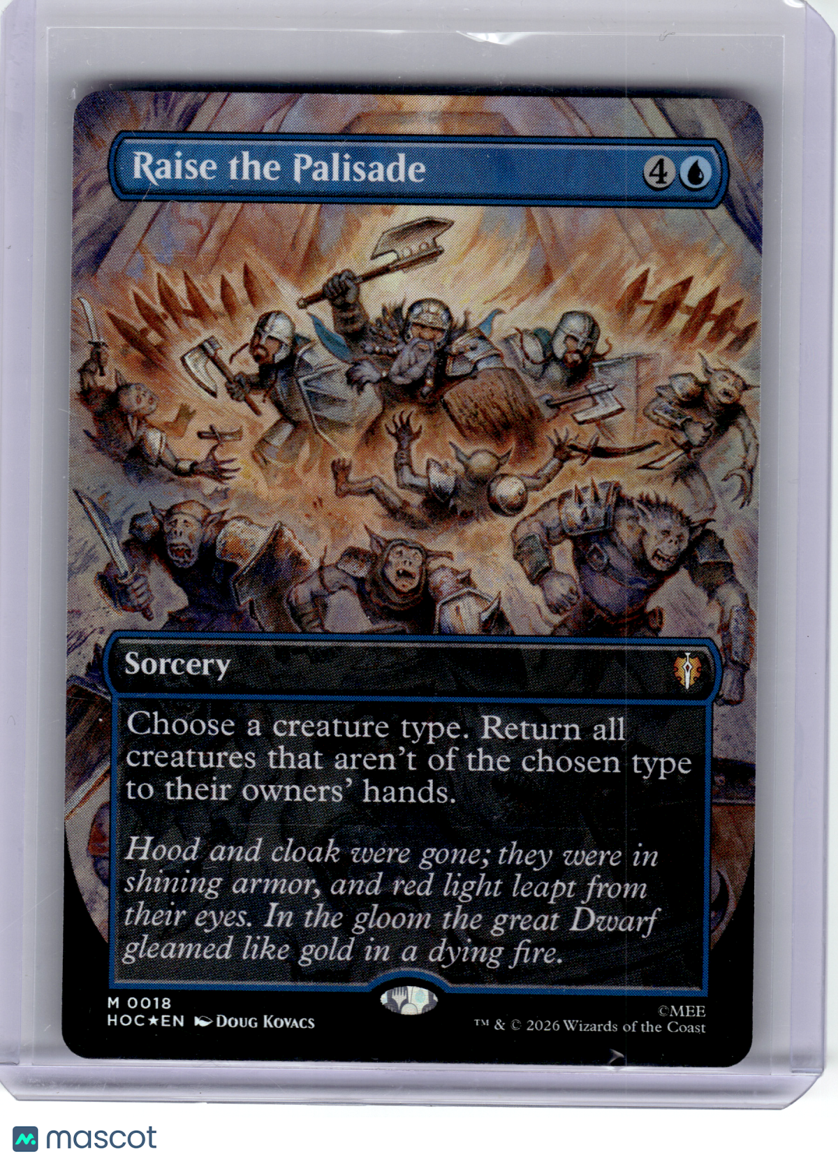2026 Magic: The Gathering—Raise the Palisade #18 HOC—Mythic Foil (Borderless)