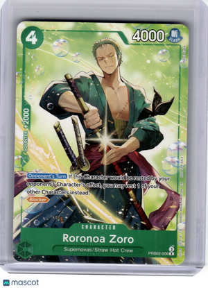 2026 One Piece—Roronoa Zoro #PRB02-006—Rare Nonfoil (Welcome Pack 2026 Vol.1)