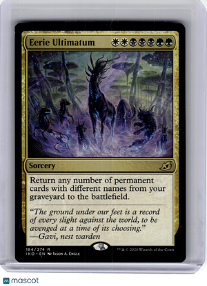 2020 Magic: TG—Eerie Ultimatum #184 Ikoria: Lair of Behemoths—Rare Nonfoil